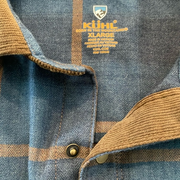 KUHL Men’s Snap Button Shirt Size XL - Picture 6 of 9